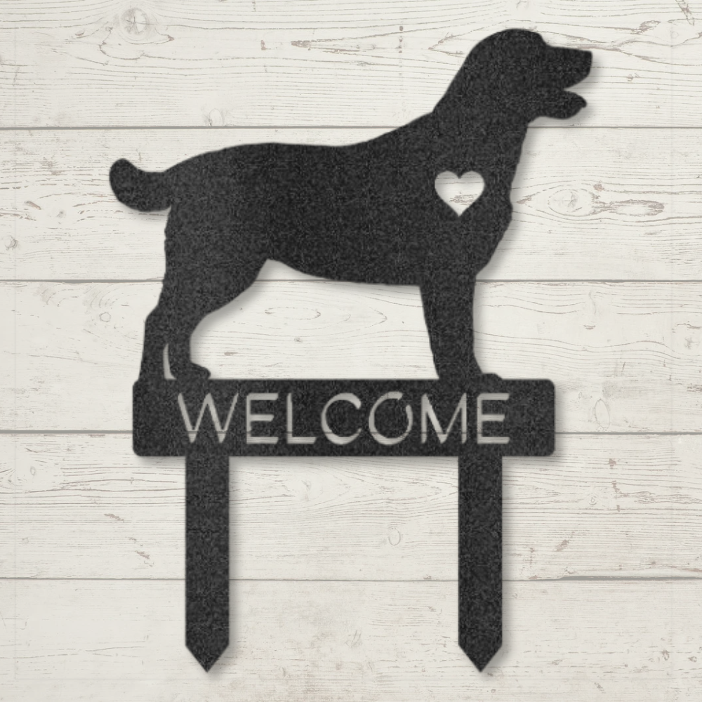 Labrador Retriever Welcome Garden Stake