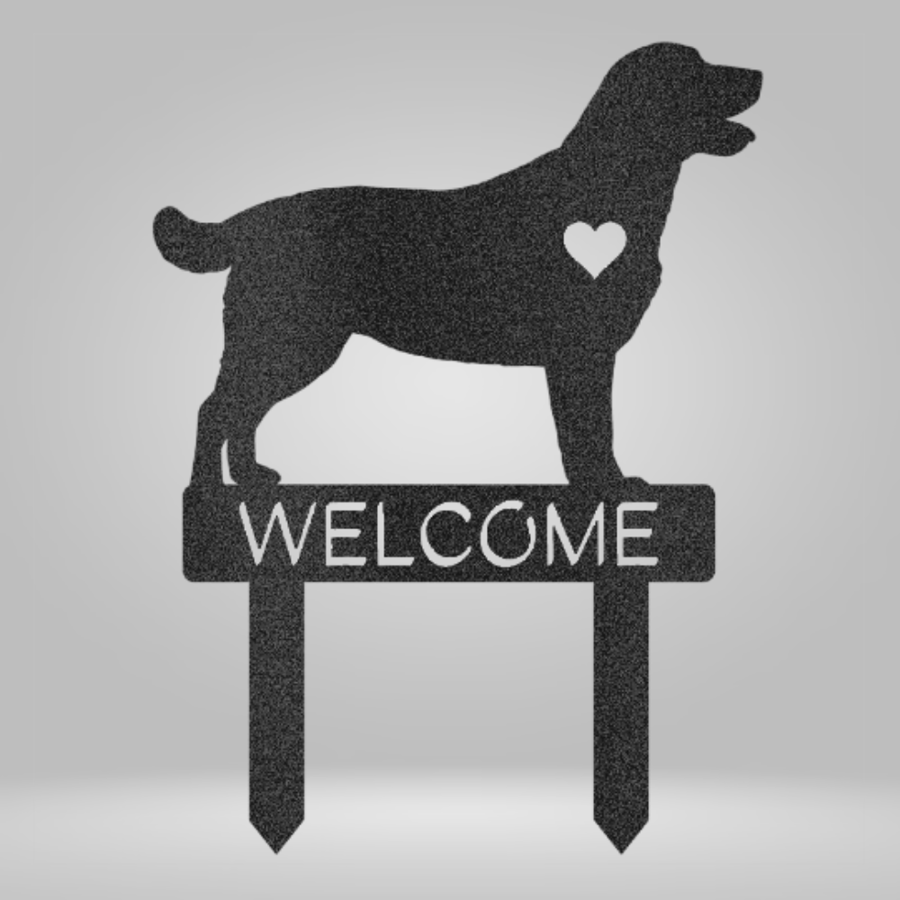 Labrador Retriever Welcome Garden Stake