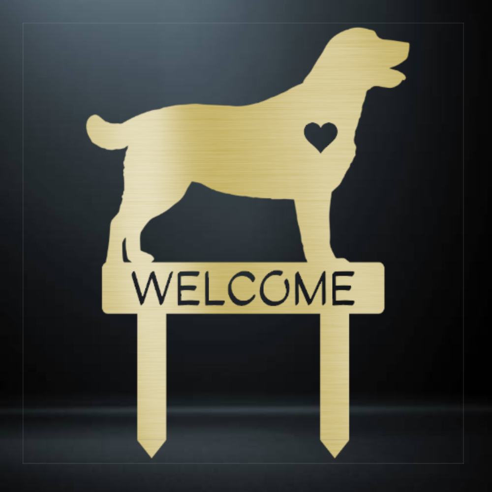 Labrador Retriever Welcome Garden Stake