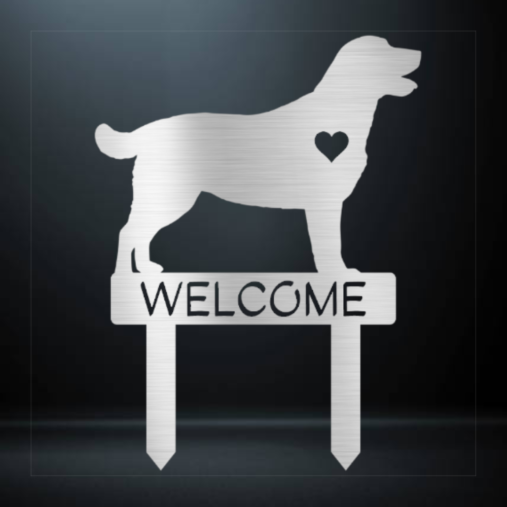 Labrador Retriever Welcome Garden Stake