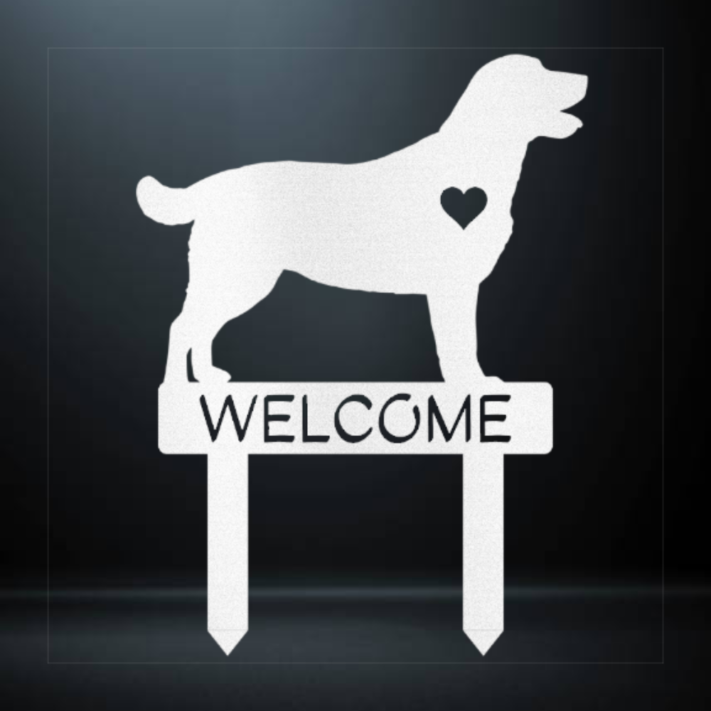 Labrador Retriever Welcome Garden Stake