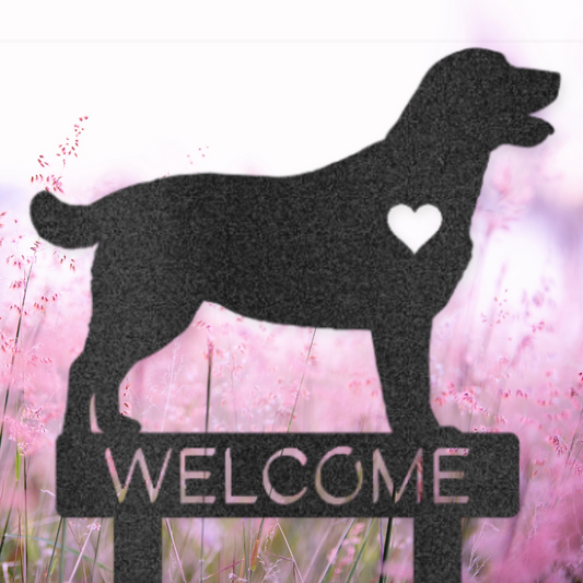 Labrador Retriever Welcome Garden Stake