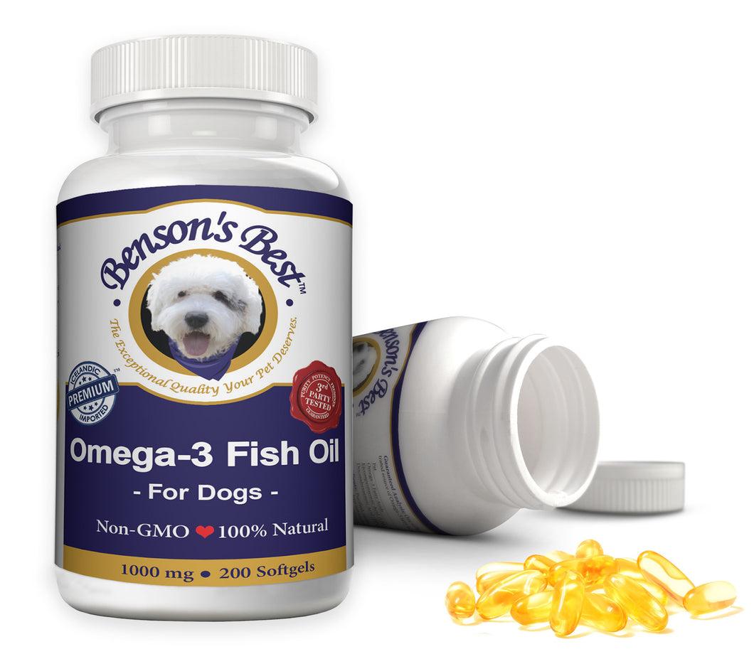 Omega-3 Fish Oil for Dogs - 1000 mg Softgels